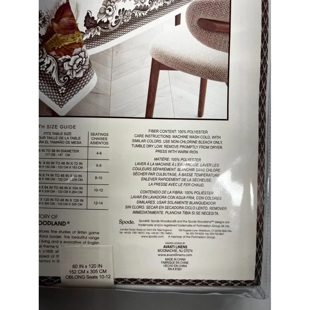 SPODE Woodland Tablecloth 60
